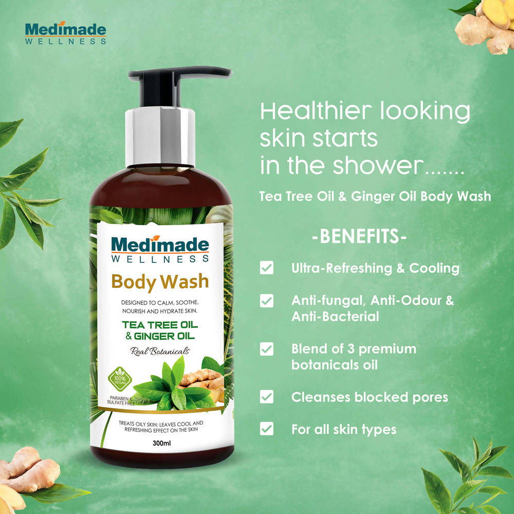 Medimade Wellness Tea Tree Oil & Ginger Oil Body Wash