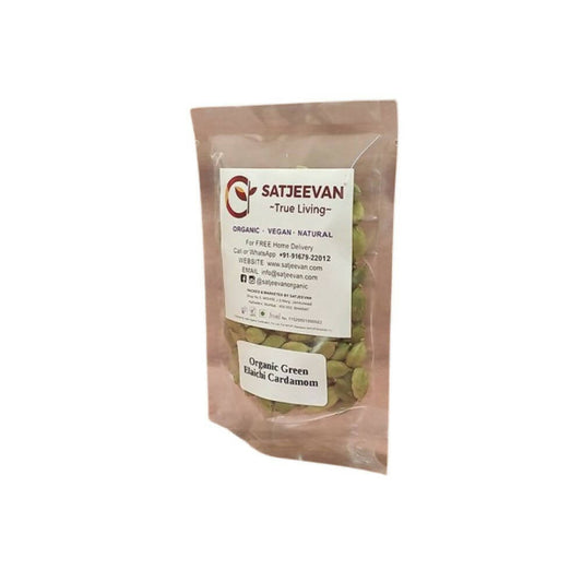Satjeevan Organic Green Elaichi Cardamom - Grab2buy
