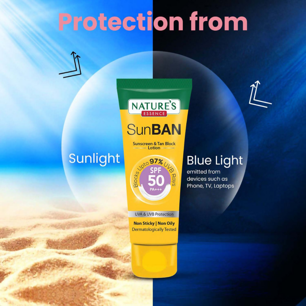 Nature's Essence Sunban Sunscreen & Tan Block Lotion SPF 50 