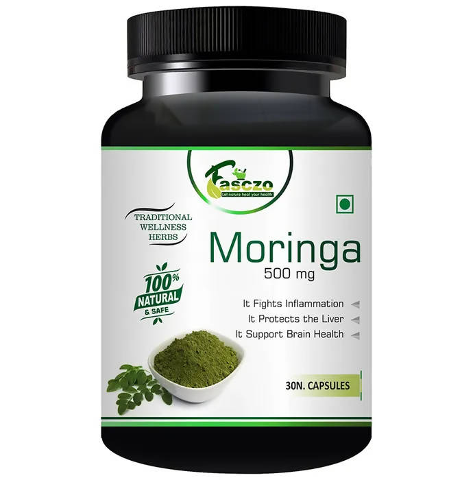 Fasczo Moringa 500mg Capsules - Grab2buy