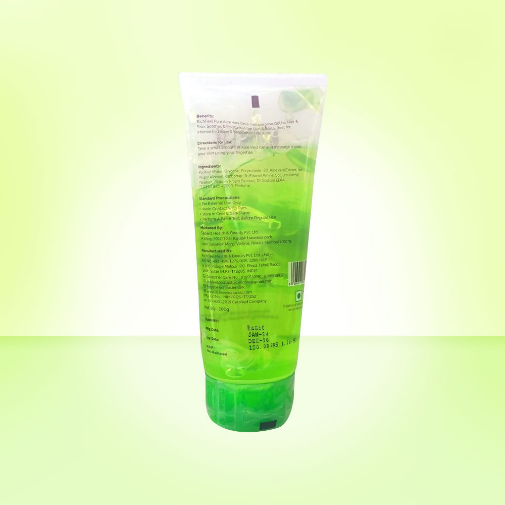 Richfeel Pure Aloe Vera Gel For Face Skin & Hair 