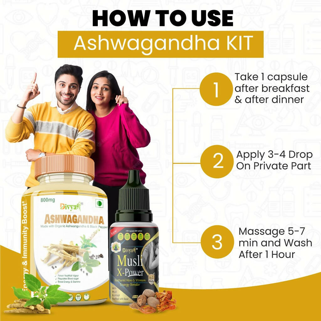 Divya Shree Porush Yovan Capsule and Oil Combo 