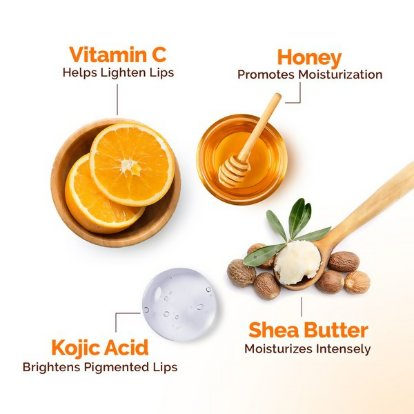 Mamaearth Vitamin C Moisture Therapy Lip Balm SPF 50 with Vitamin C & Honey For Lip Lightening 