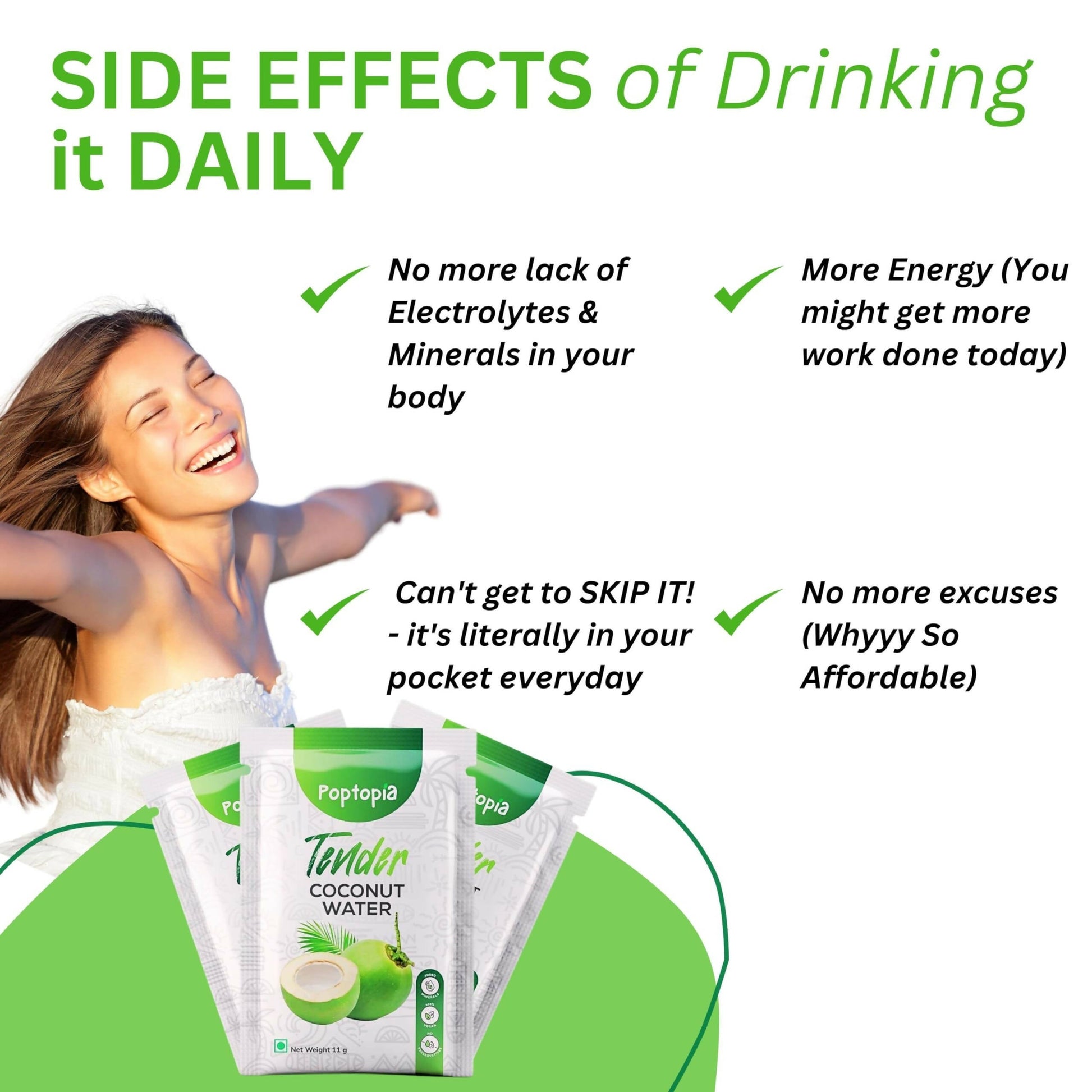 Poptopia Tender Coconut Water Powder 