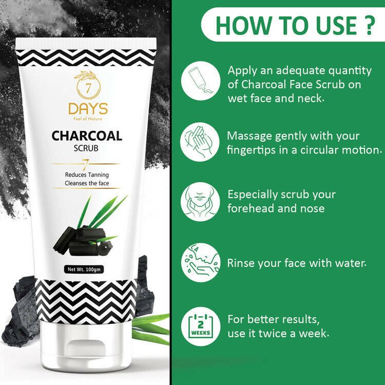 7 Days Activated Charcoal Face Scrub 