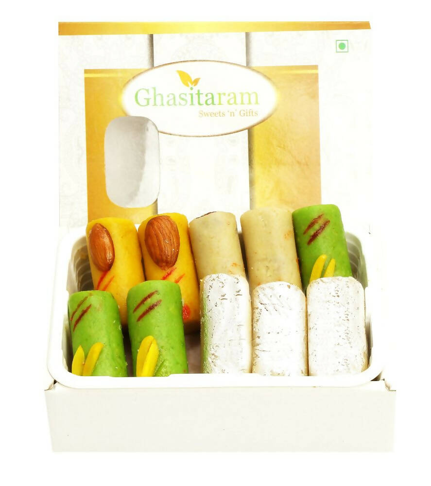 Ghasitaram Sugarfree Assorted Rolls Sweet Box 