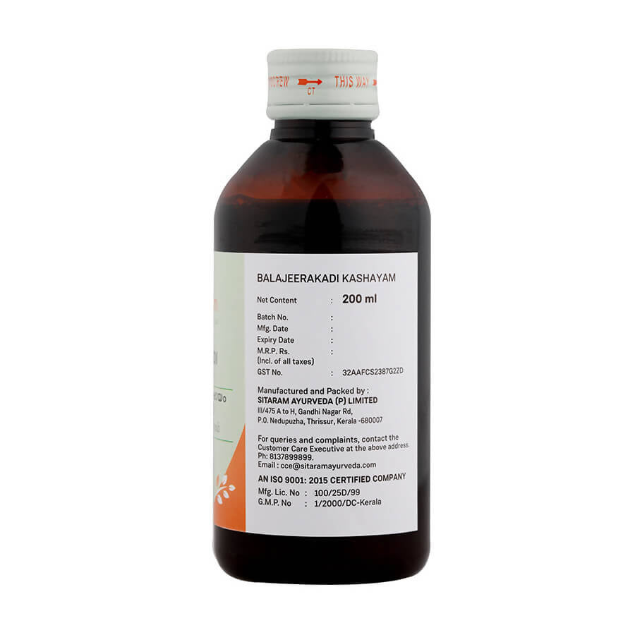 Sitaram Ayurveda Balajeerakadi Kashayam 