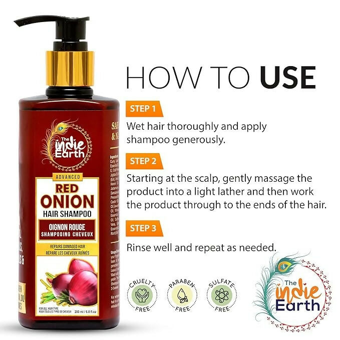 The Indie Earth Red Onion Shampoo  Grab2Buy The Indie Earth Grab2Buy