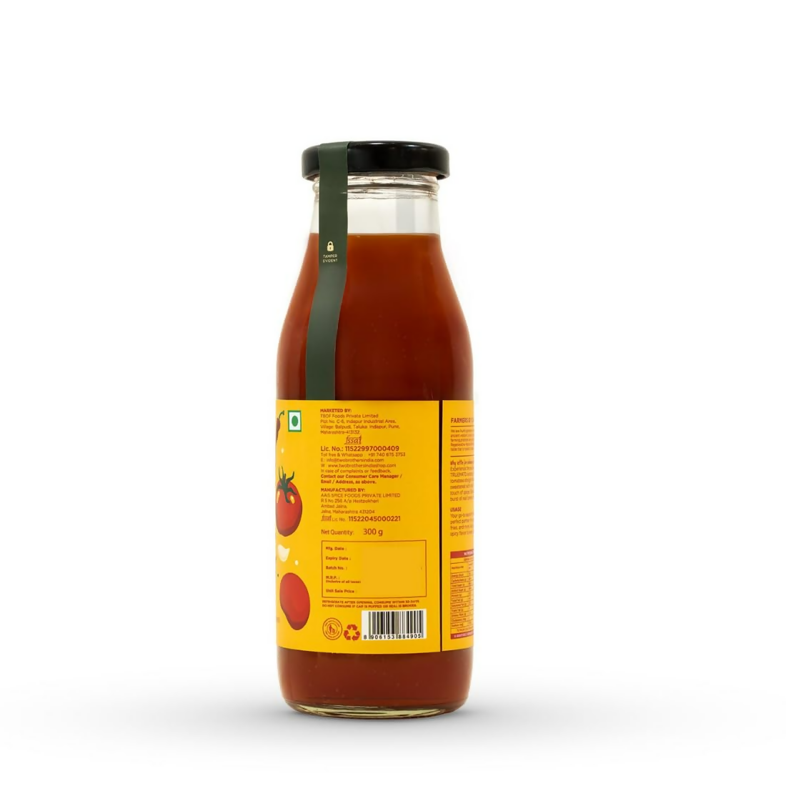 Two Brothers Organic Farms Truemato Ketchup - Spicy  Grab2Buy Two Brothers Organic Farms Grab2Buy