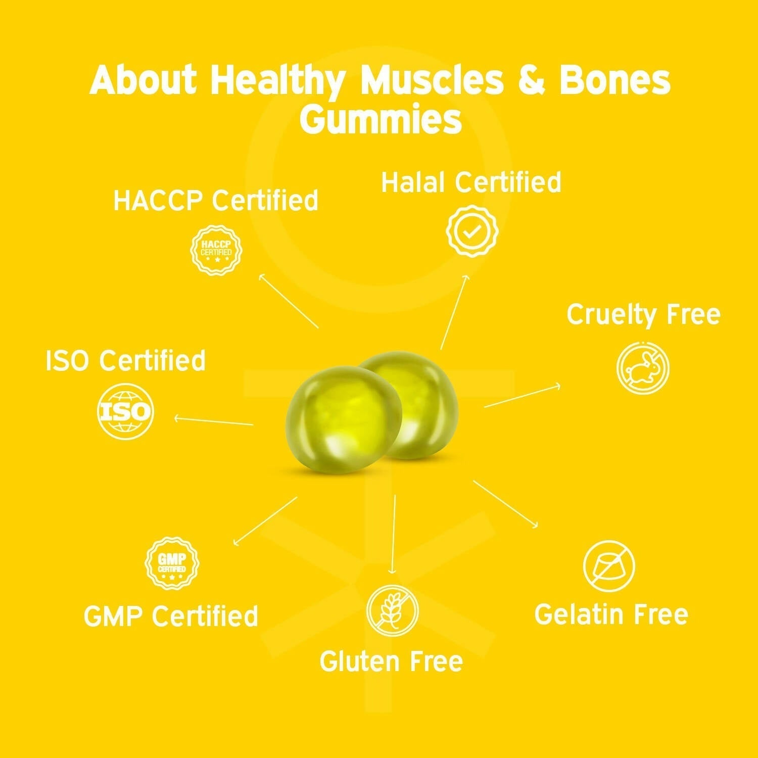 Nutriburst Healthy Muscles & Bones Gummies With Calcium & Vitamin D 