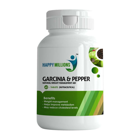 HappyMillions Garcinia & Pepper Weight Loss Tablets 
