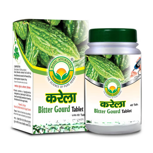 Basic Ayurveda Karela Bitter Gourd Tablet  Grab2Buy Basic Ayurveda Grab2Buy