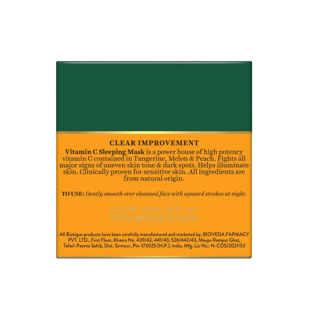 Biotique Advanced Organics Clear Improvement Vitamin C Sleeping Mask 