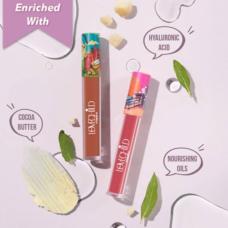 LoveChild By Masaba Gupta Mamma Mia Lush-Matte Lip Creme - Gulabi Rum Punch 