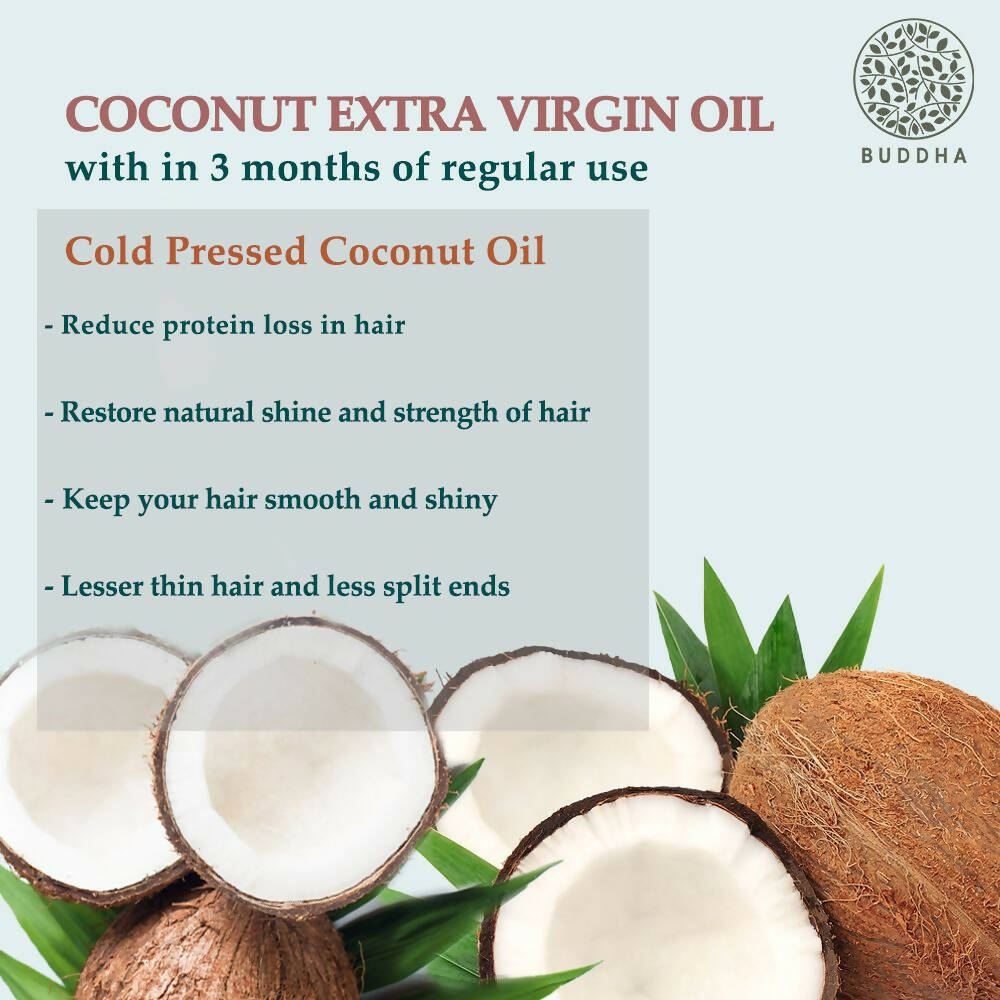 Buddha Natural Cold Pressed Virgin Coconut Oil - For Skin, Hair And Baby Care Hair Oil - Grab2buy