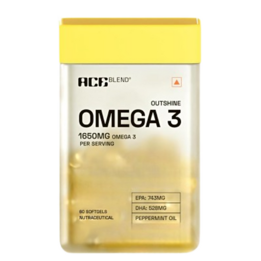 Ace Blend Outshine Omega 3 Fish Oil Capsules