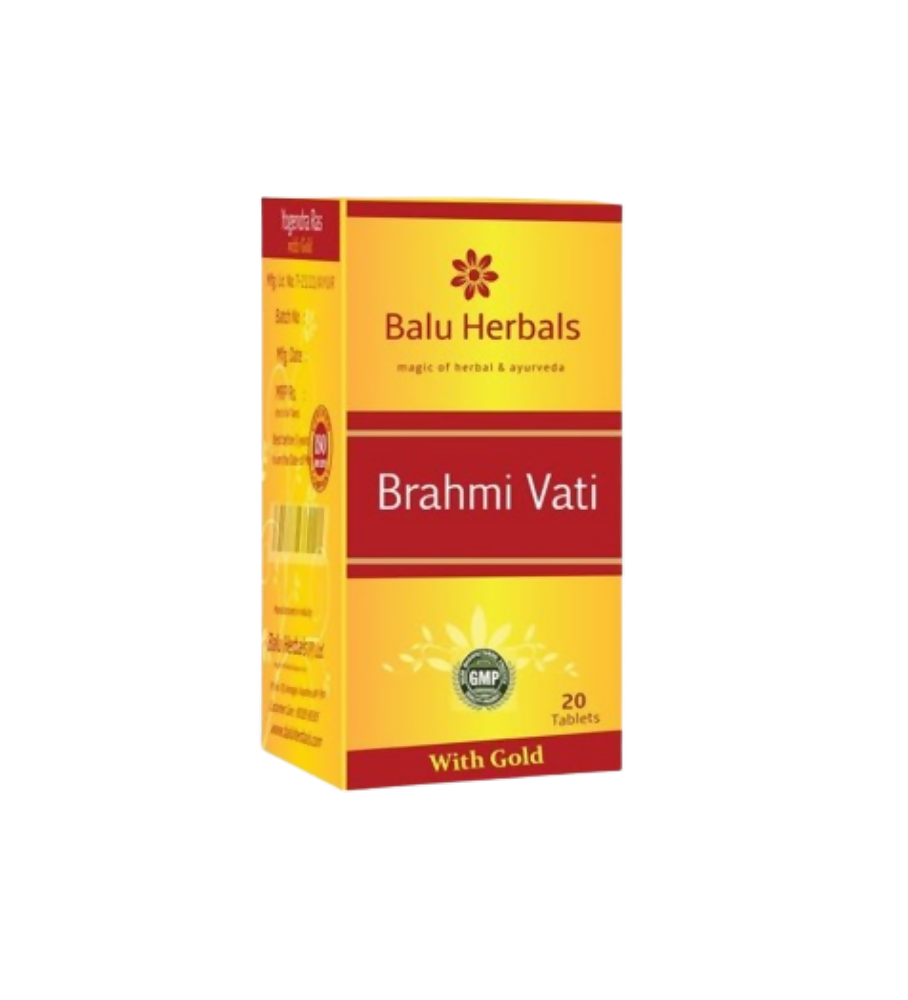 Balu Herbals Brahmi Vati Gold Tablets 