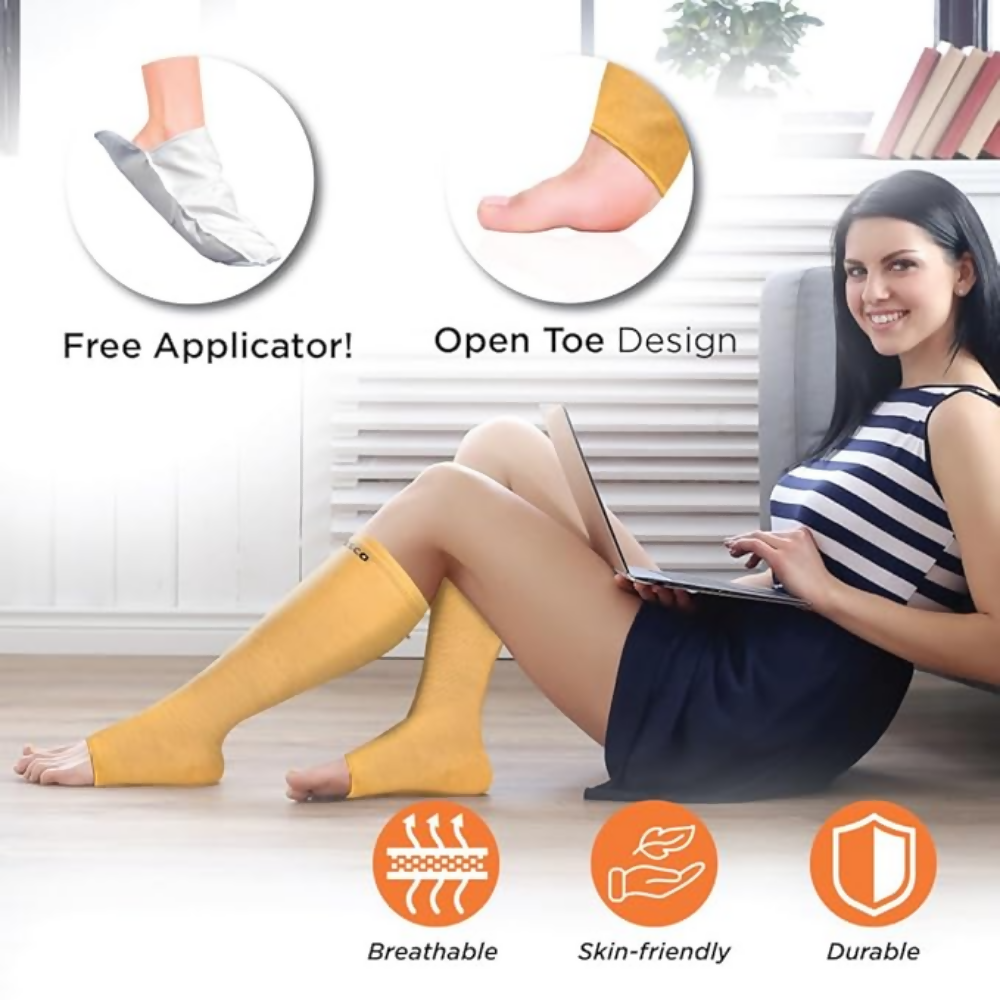 Vissco Medical Compression Stockings (Below Knee) - Beige - 1 Pair  Grab2Buy Vissco Grab2Buy