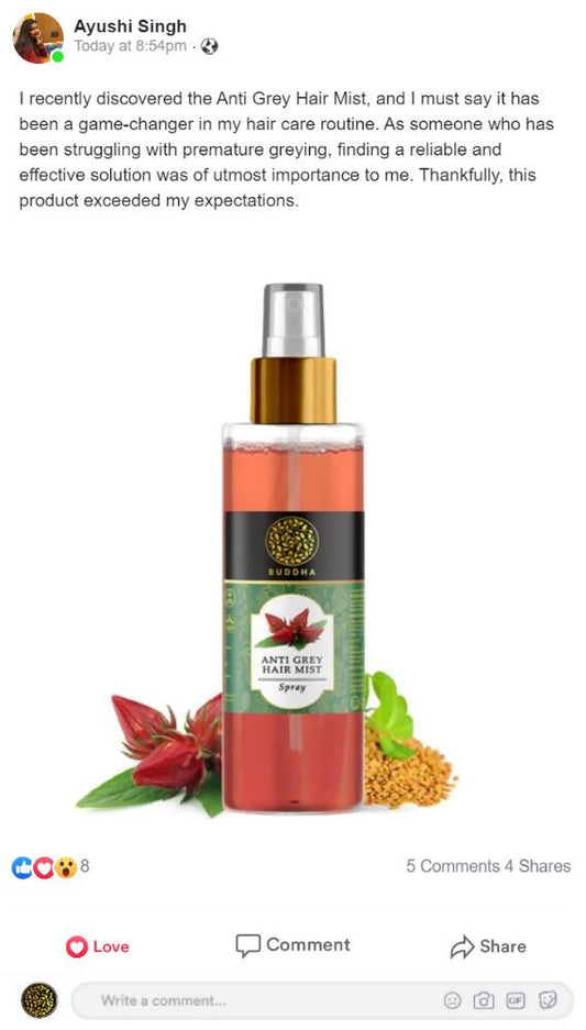 Buddha Natural Grey Hair Mist - Limited Time Offer