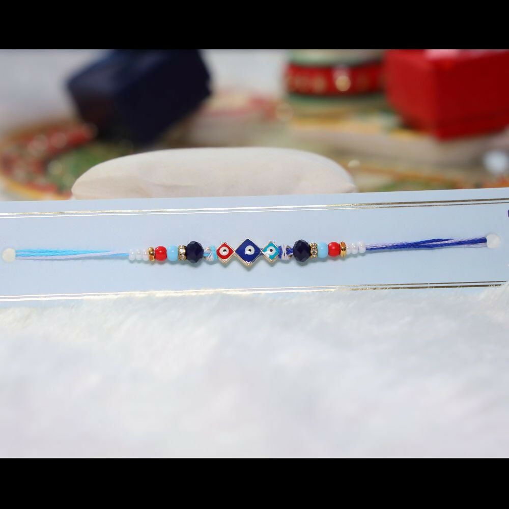 Indianvibez Evil Eye Elegance Designer Rakhi 
