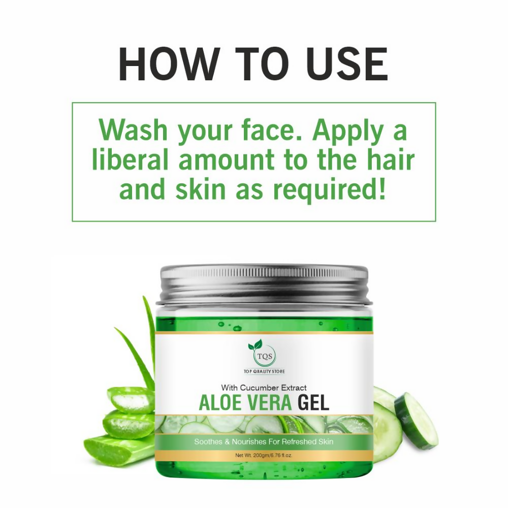 TQS Aloe Vera Gel With Cucumber Extract  Grab2Buy TQS Grab2Buy