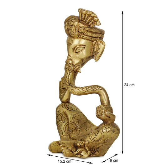 Devlok Vighnaharta Ganpati Pital Murti Idol - Grab2buy