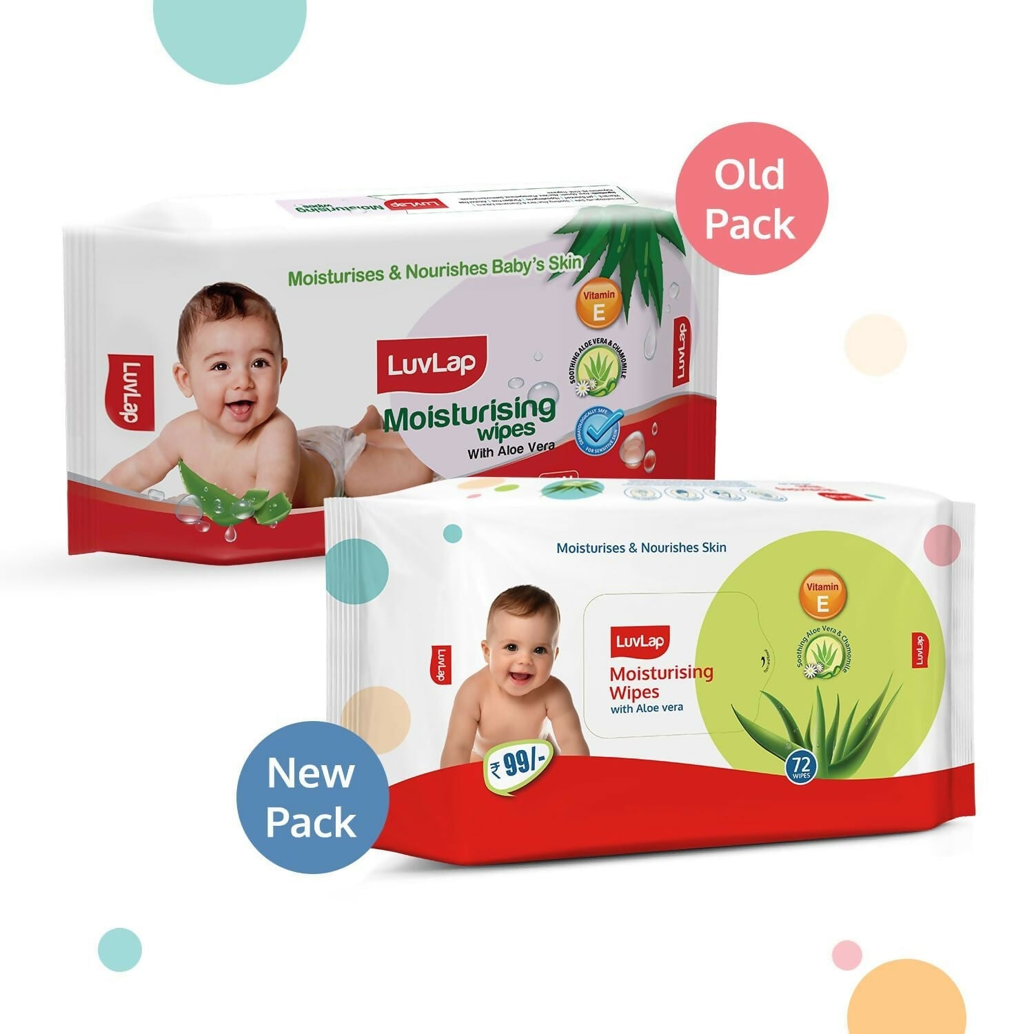 LuvLap Baby Wipes - Alovera Old
