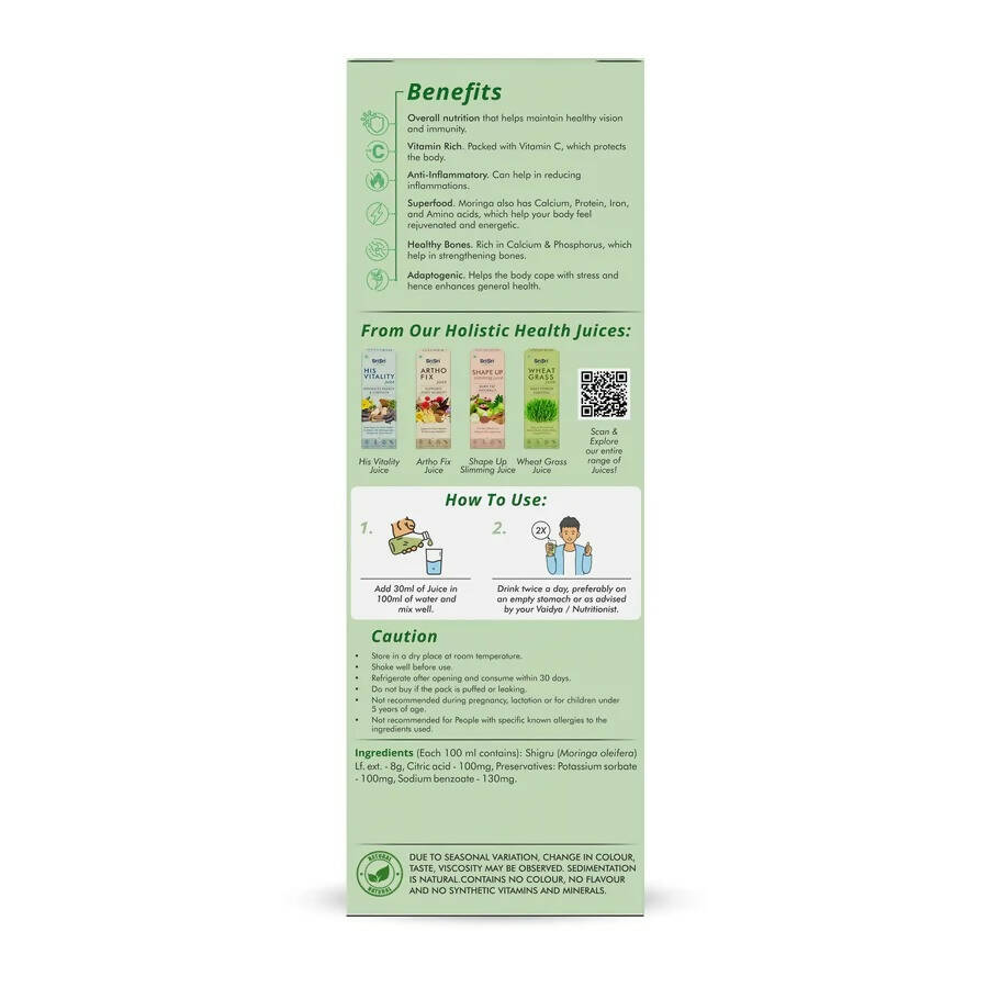 Sri Sri Tattva Moringa Juice - Powerhouse of Nutrients 