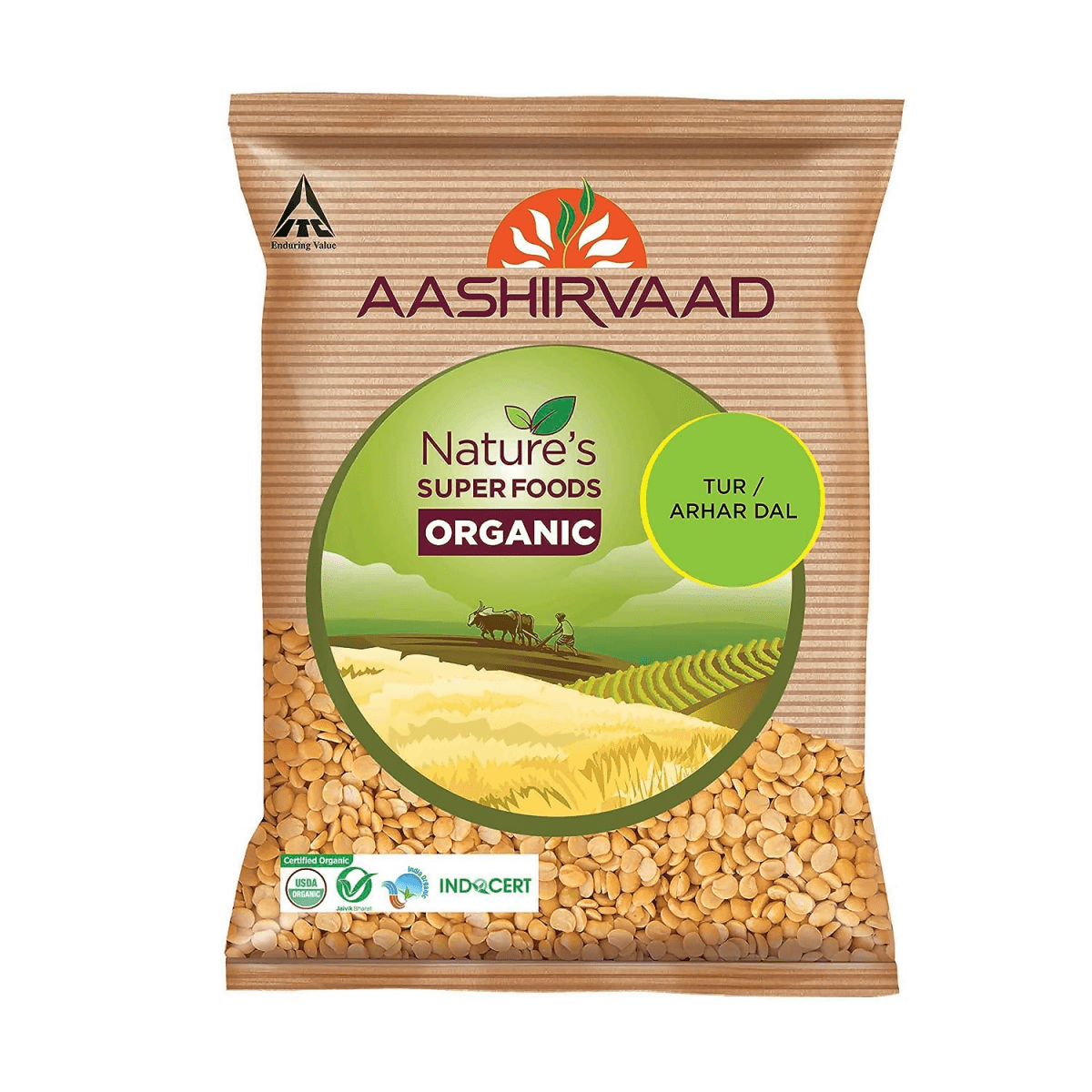 Aashirvaad Nature's Super Foods Organic Tur Dal - Grab2buy