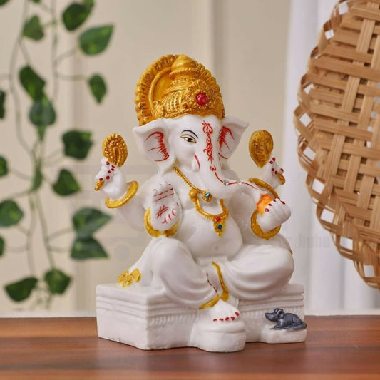 Apnimarket Marble Dust Ganesh Idol - Grab2buy