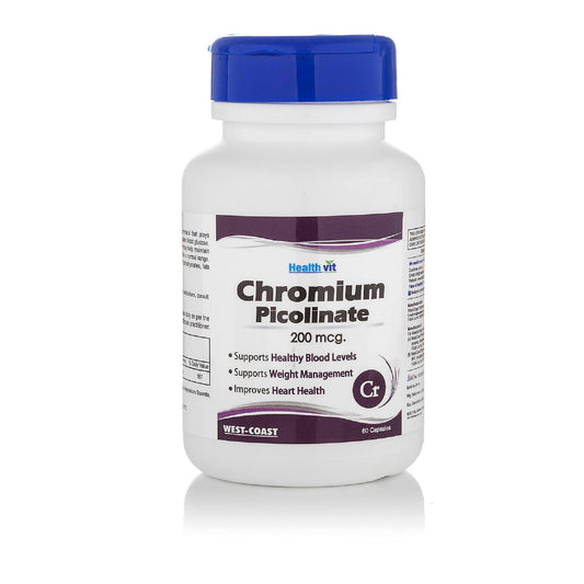 Healthvit Chromium Picolinate 200mcg Capsules - Grab2buy