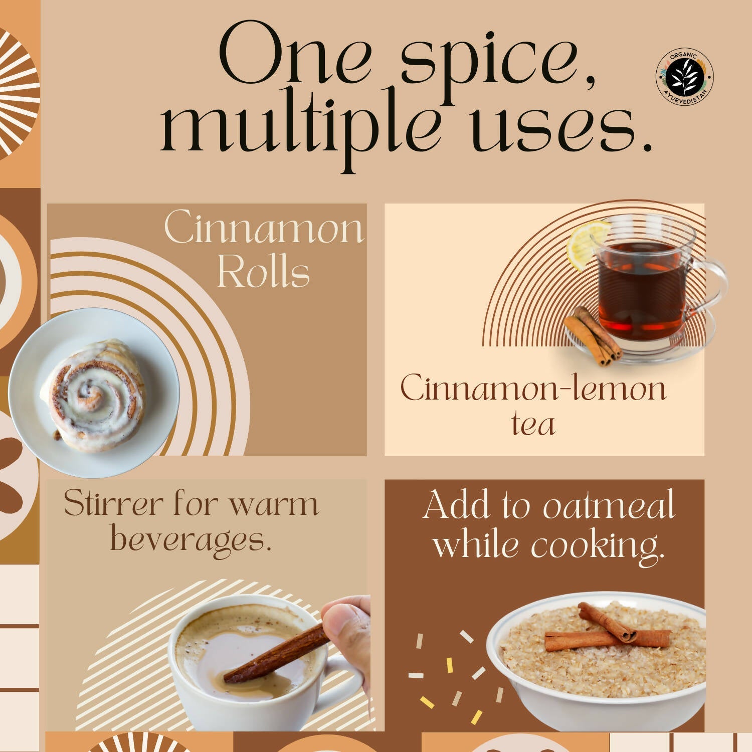 Organic Ayurvedistan Cassia Cinnamon Sticks - Grab2buy