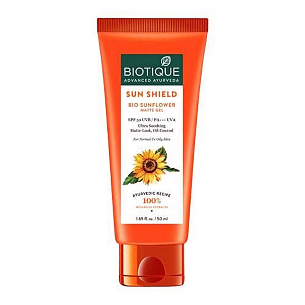 Biotique Advanced Ayurveda Sun Shield Sunflower Matte Gel  Grab2Buy Biotique Grab2Buy