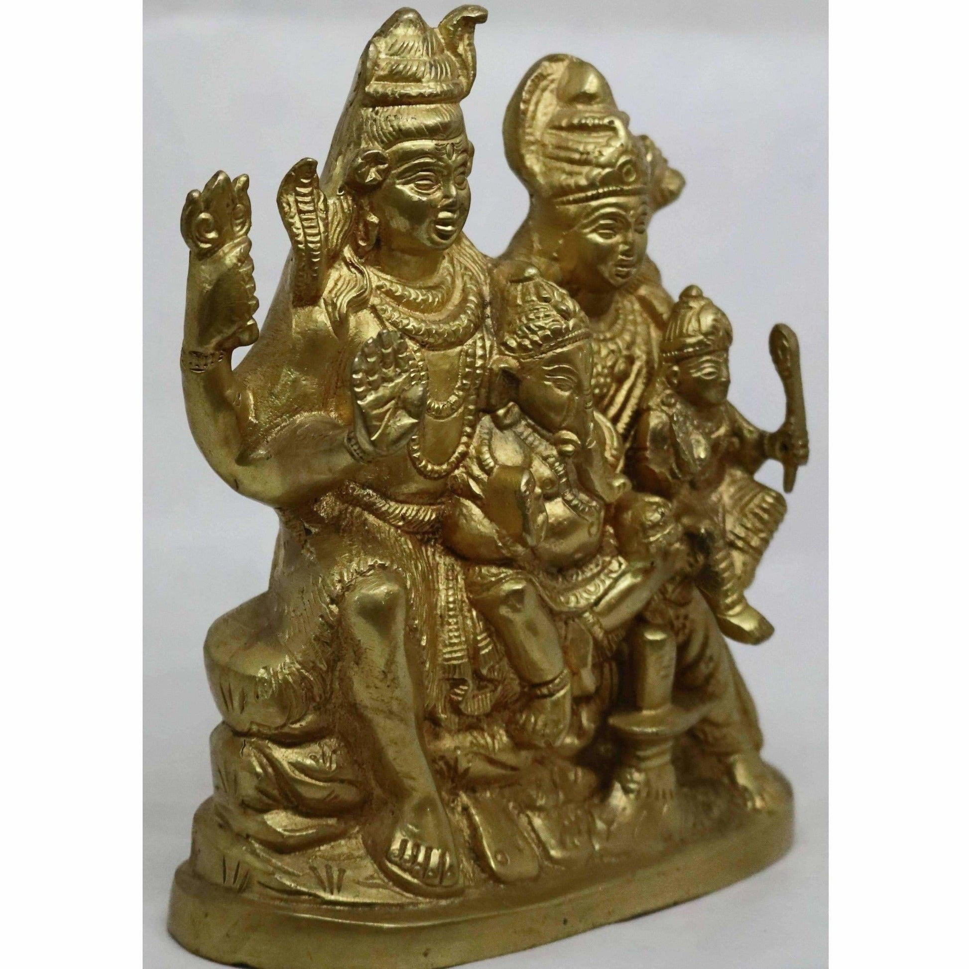 Chahat Premium Living Brass Shiv Parivar