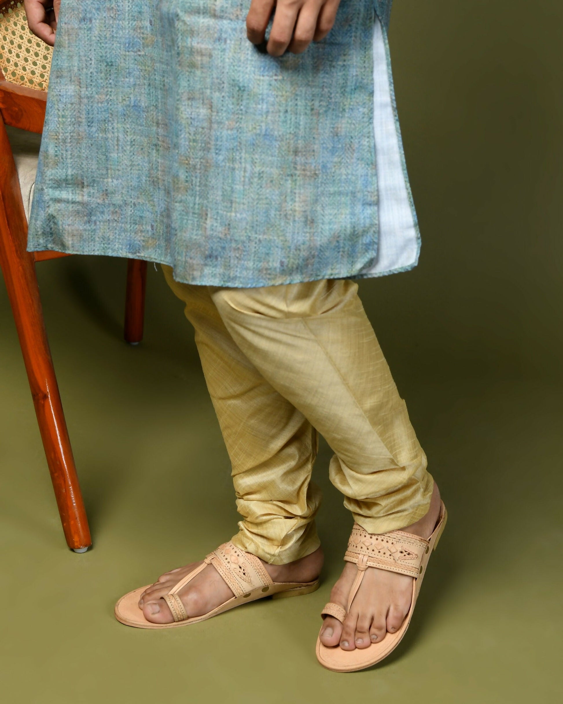 Stepsoft Natural Leather Kolhapuri Chappals For Men – Party & Ethnic Wear