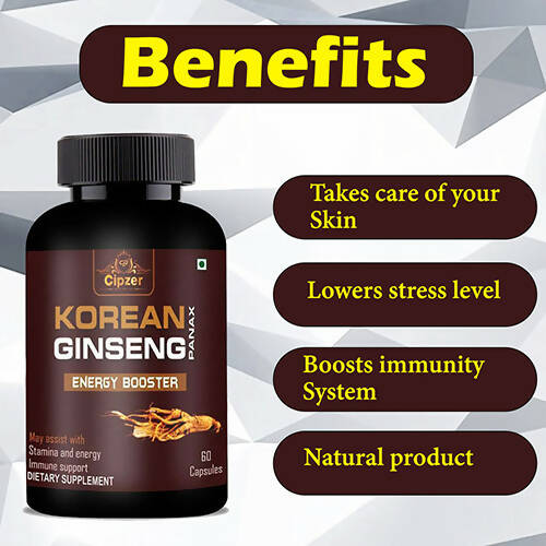 Cipzer Korean Ginseng Capsules - Grab2buy