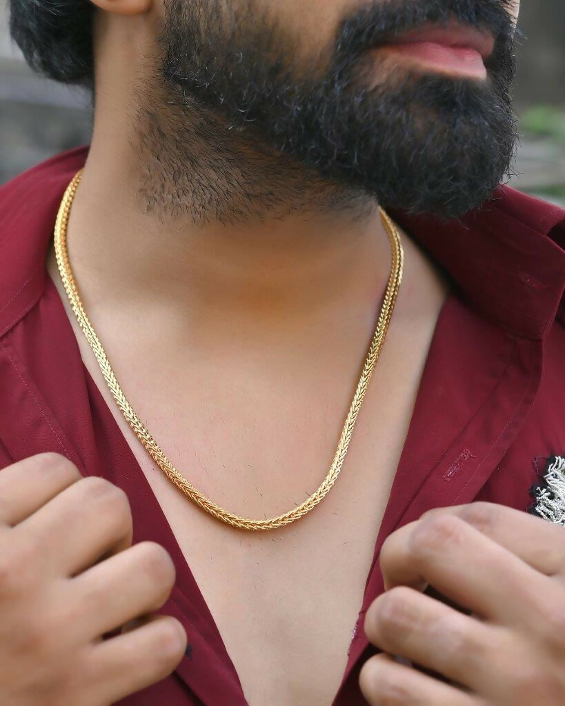 VOJ Gold-Polished Thick Snake Chain 