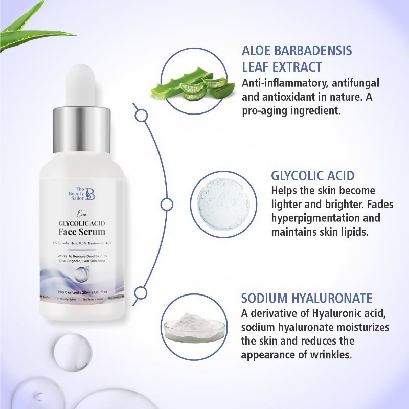 The Beauty Sailor Even Glycolic Acid Face Serum  Grab2Buy The Beauty Sailor Grab2Buy