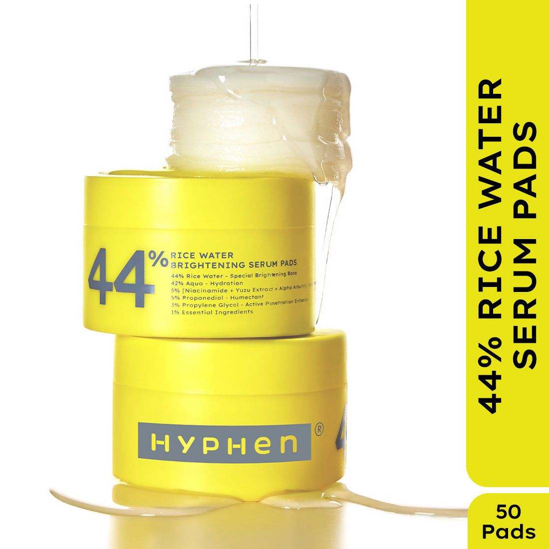 Hyphen By Kriti Sanon 44% Rice Water Brightening Serum Pads (50pcs) 