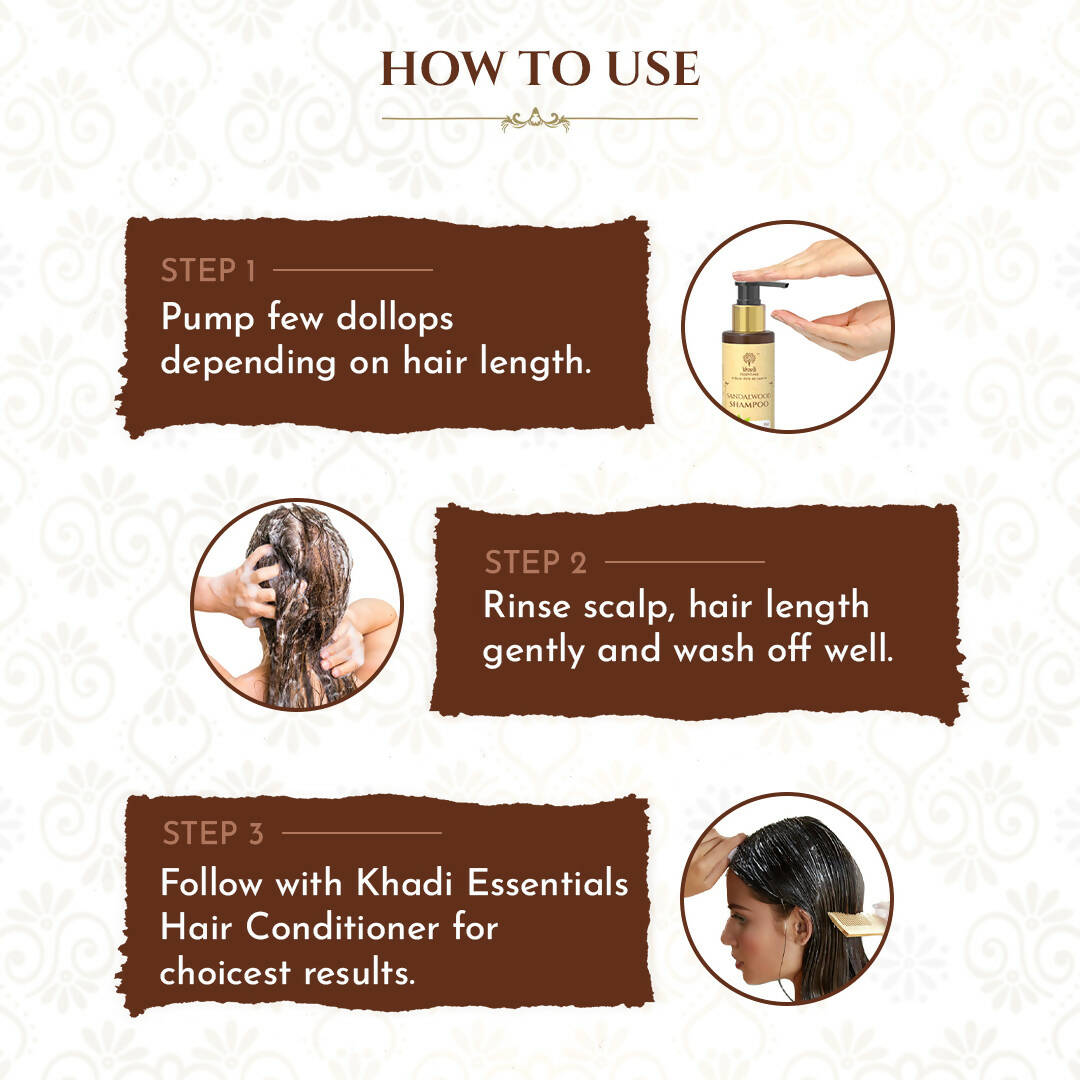 Khadi Essentials Sandalwood Shampoo