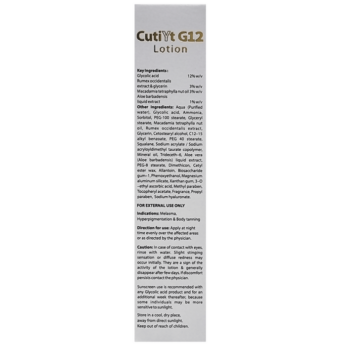 Cutiyt G12 Lotion For All Skin Type 