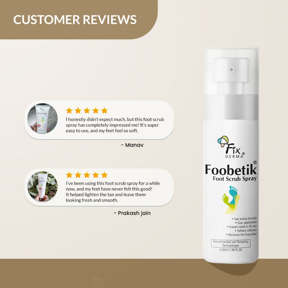 Fixderma Foobetik Foot Scrub Spray 