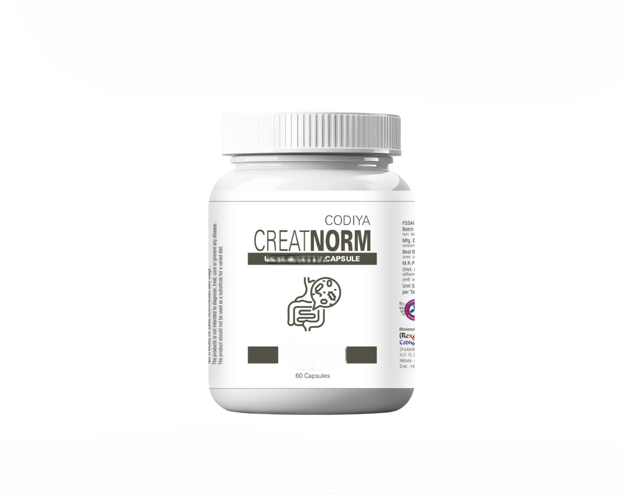 Uveda Naturals Creatnorm Capsules - 90 Billion Spores Probiotic & Prebiotic Formula 