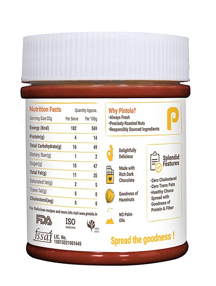 Pintola Hazelnut Cocoa Spread Butter 