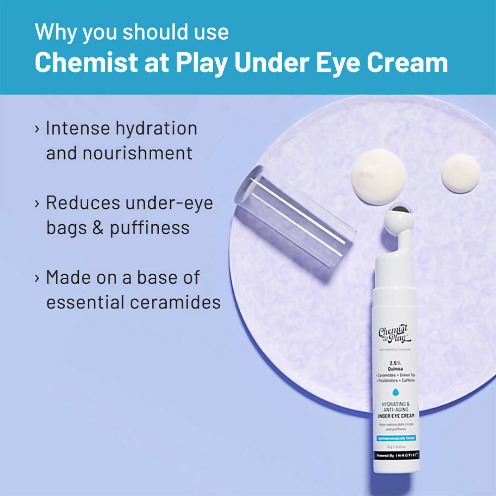 Chemist At Play Hydrating & Anti-Aging Under Eye Cream For Dark Circles Removal & Wrinkles 