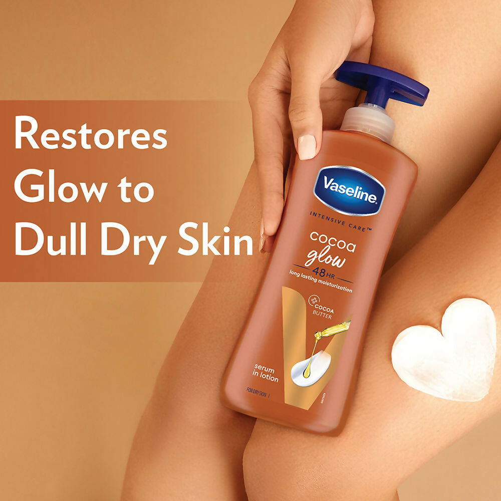 Vaseline Cocoa Glow Lotion With Rosy Lip Tin For Glowing Skin & Sheer Pink Tint  Grab2Buy Vaseline Grab2Buy