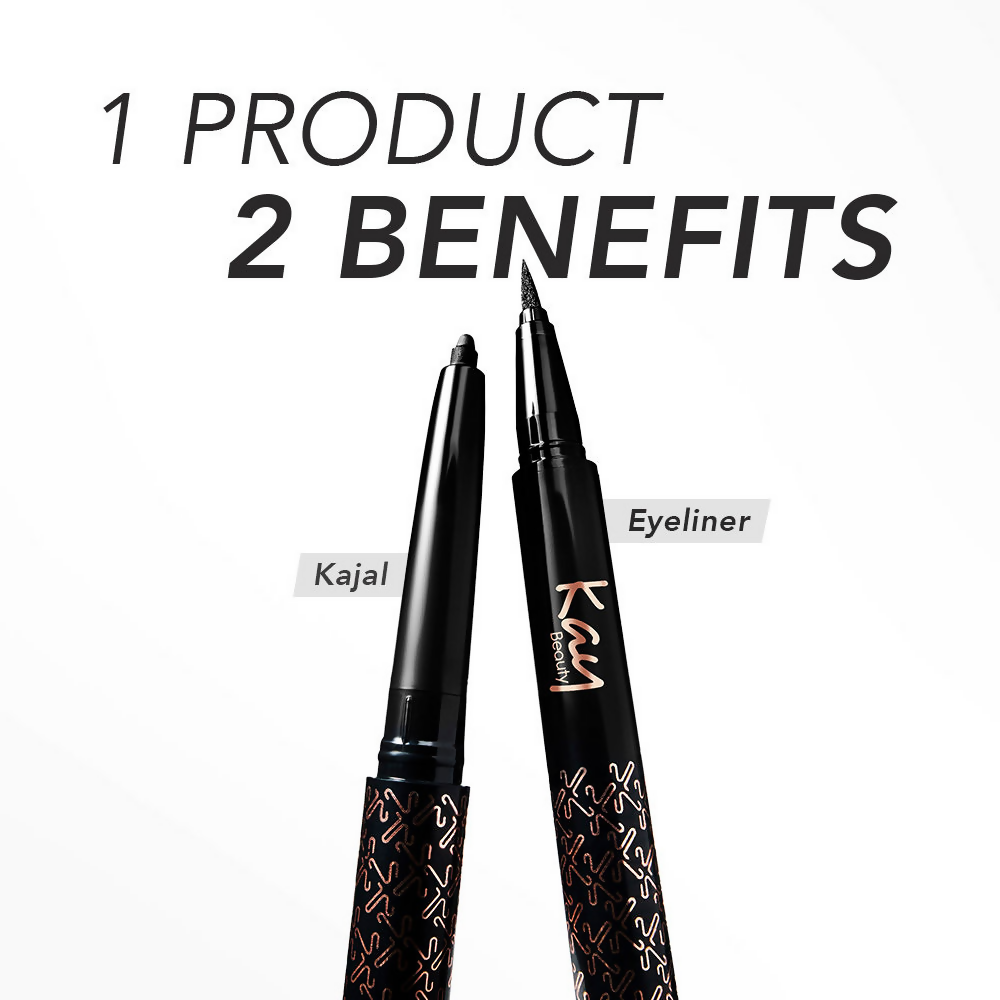 Kay Beauty Intense Black 24H Kajal Eyeliner Duo 