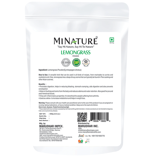 Minature Lemongrass Organic Powder 