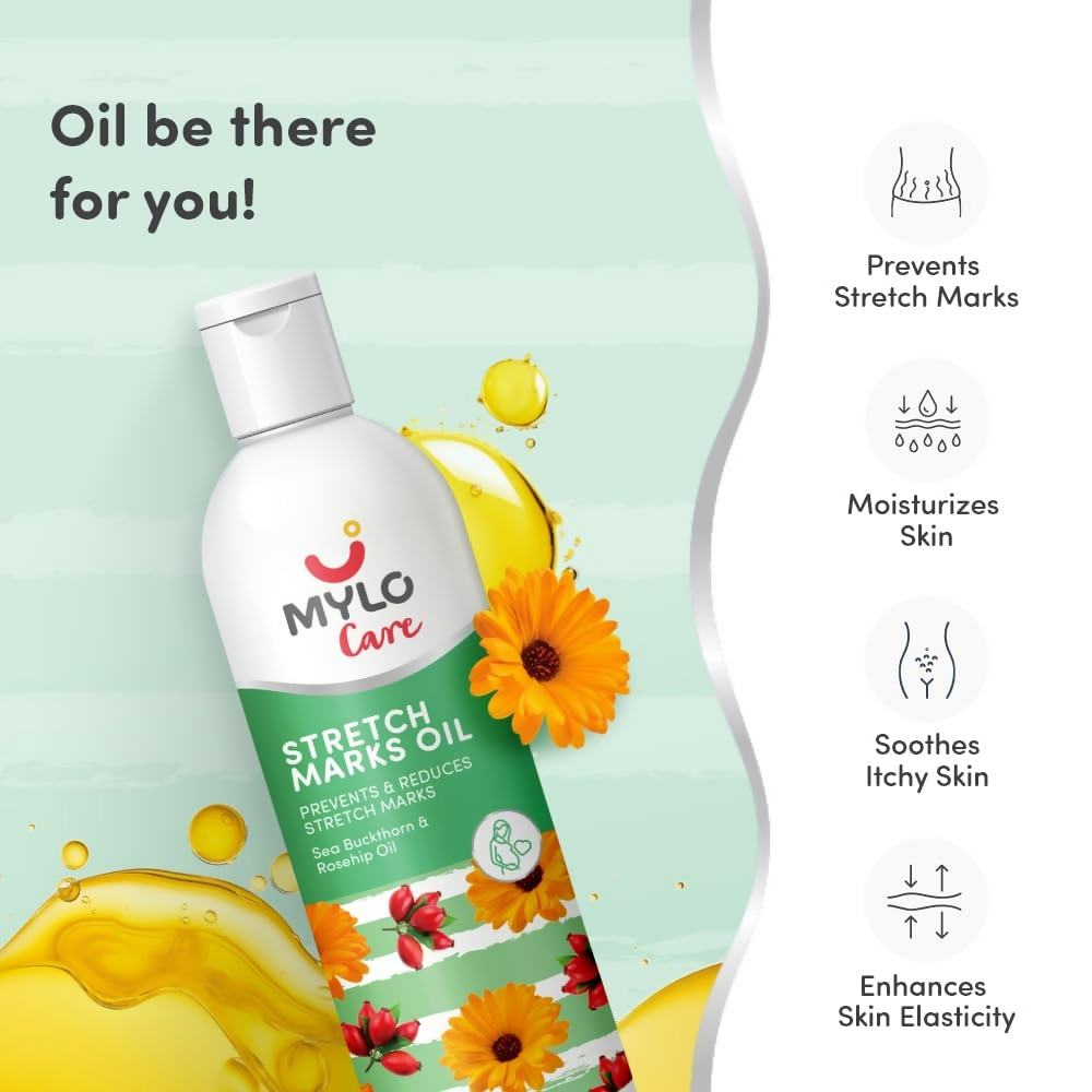 Mylo Care Stretch Marks Oil - with Sea Buckthorn  Grab2Buy Mylo Care Grab2Buy