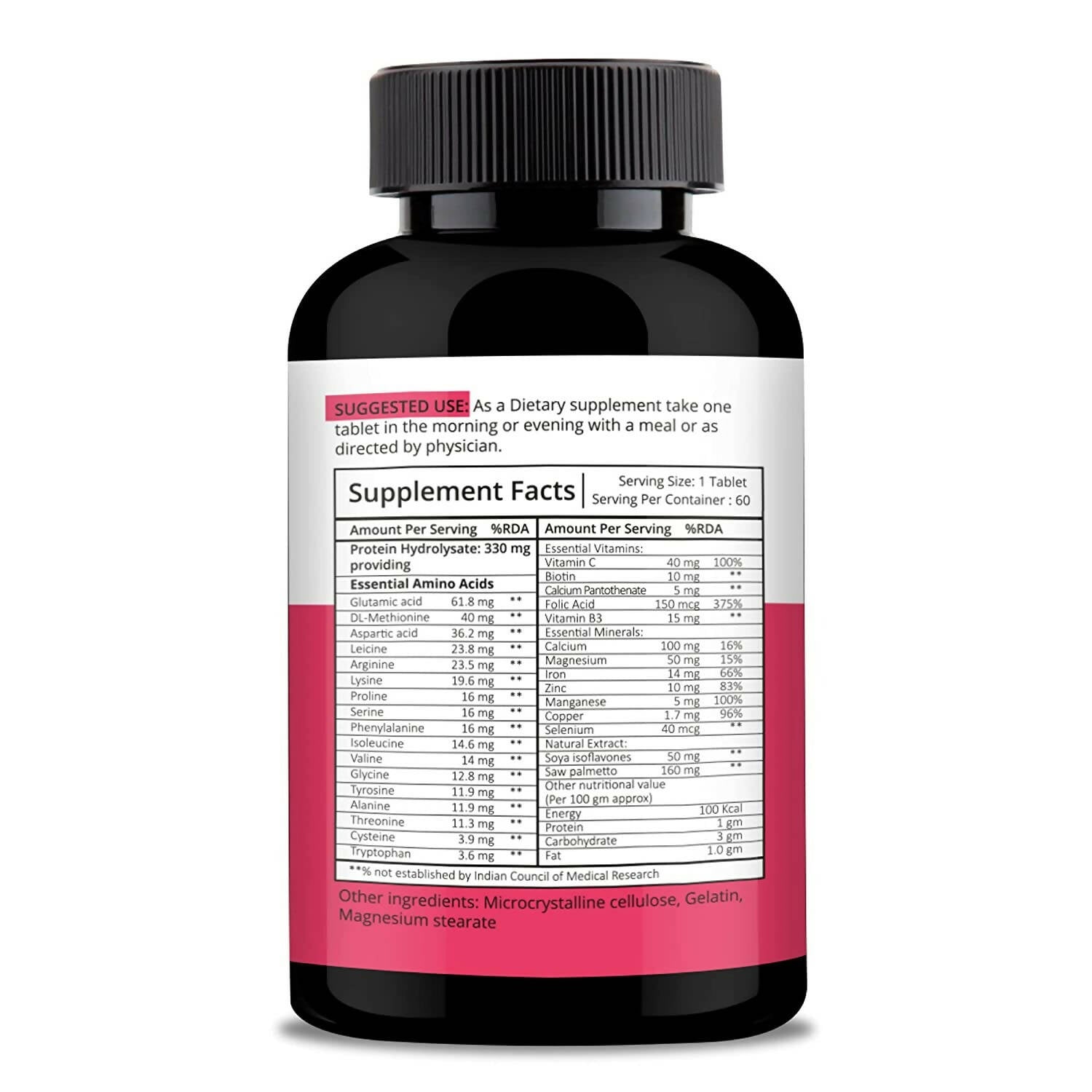 Nutracology Hair Skin & Nails For Hair Growth, Glowing Skin & Strong Nails Tablets 